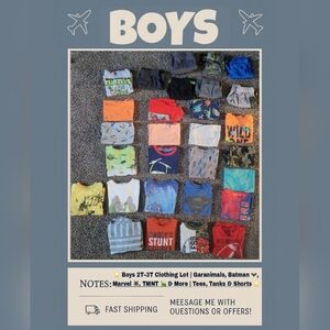 SOLD ELSEWHERE ⭐ Boys 2T–3T Clothing Lot | Garanimals, Batman 🦇, Marvel 🕷️